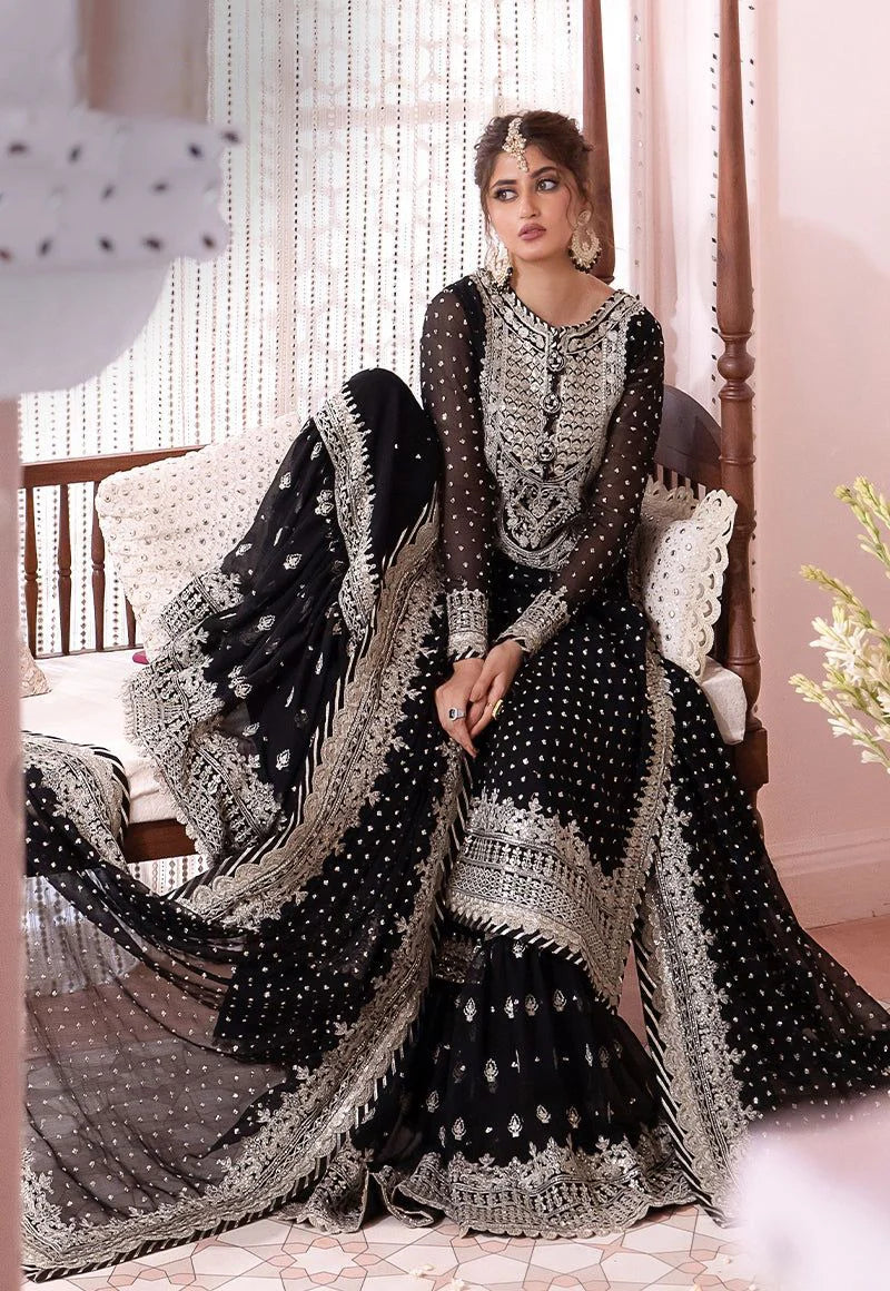 Apparel Exotica Asim Jofa Chandani Luxury Chiffon Collection 3 piece unstitched - AE08