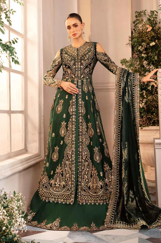 Apparel Exotica 3 Piece Unstitched Embroidered Organza Suit - AE15