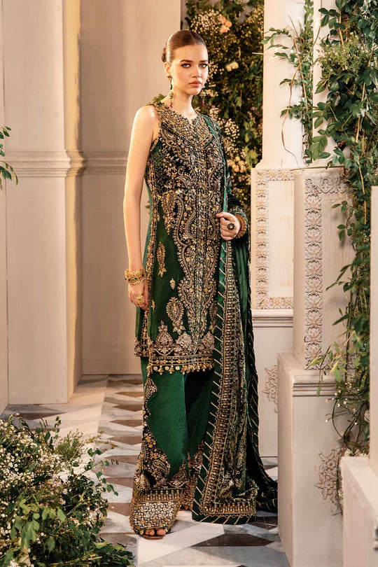 Apparel Exotica 3 Piece Unstitched Embroidered Organza Suit - AE15